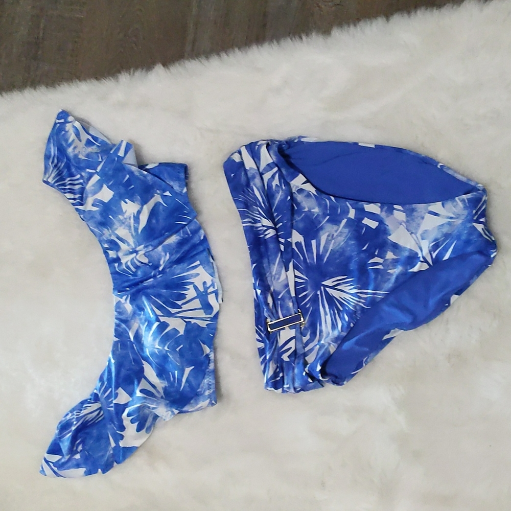 TRINA TURK Basque Off The Shoulder Ruffle Bikini Top ~ NEW - Picture 6 of 10